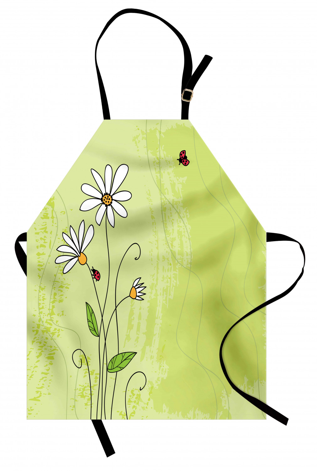 Ambesonne Unisex Long Lasting Apron Bib Adjustable Strap for Gardening Cooking