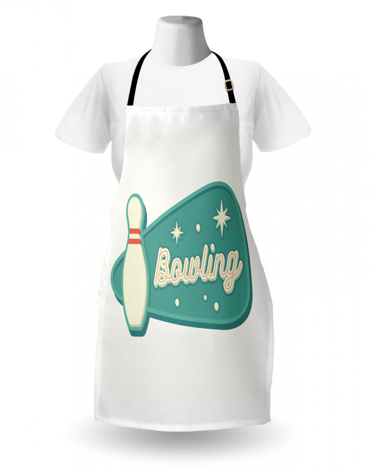 Ambesonne Unisex Long Lasting Apron Bib Adjustable Strap for Gardening Cooking