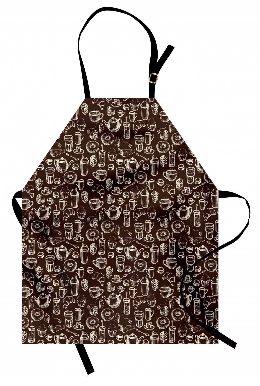 Ambesonne Unisex Long Lasting Apron Bib Adjustable Strap for Gardening Cooking