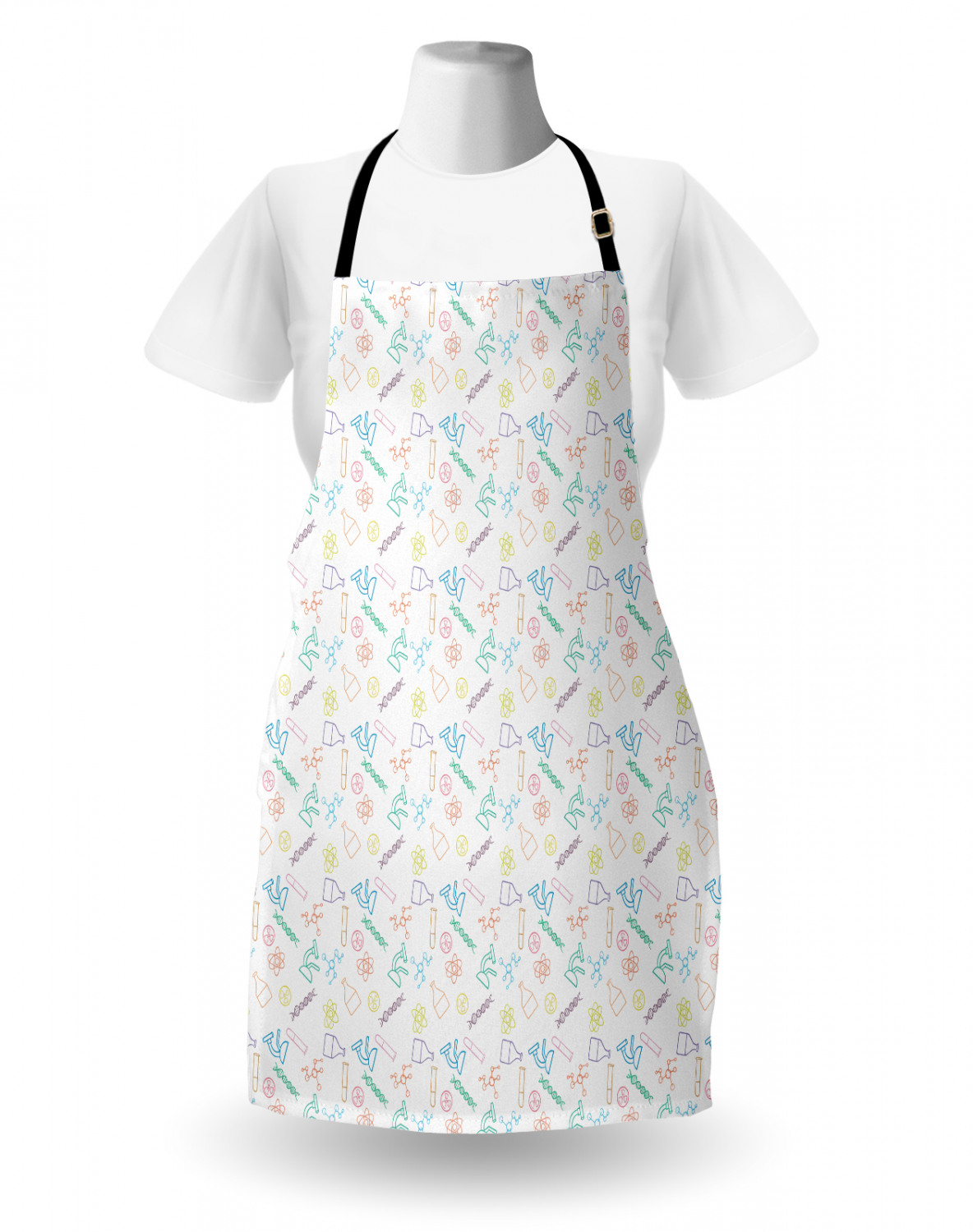 Ambesonne Unisex Long Lasting Apron Bib Adjustable Strap for Gardening Cooking