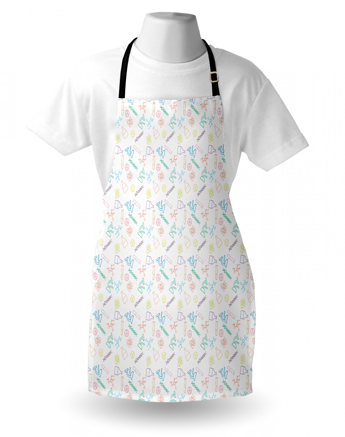 Ambesonne Unisex Long Lasting Apron Bib Adjustable Strap for Gardening Cooking