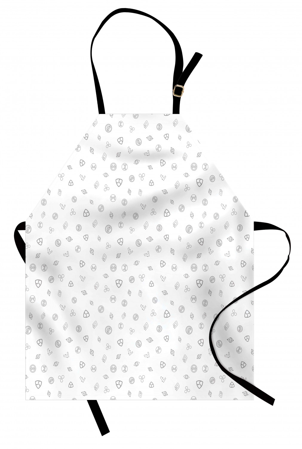 Ambesonne Unisex Long Lasting Apron Bib Adjustable Strap for Gardening Cooking