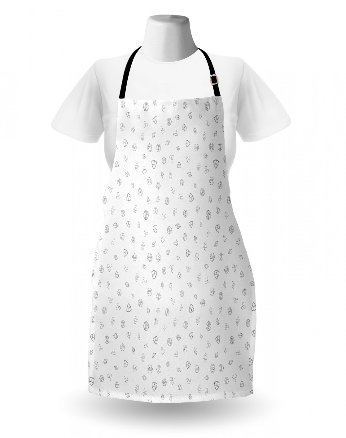 Ambesonne Unisex Long Lasting Apron Bib Adjustable Strap for Gardening Cooking