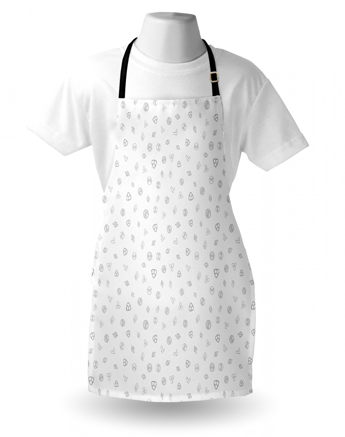 Ambesonne Unisex Long Lasting Apron Bib Adjustable Strap for Gardening Cooking