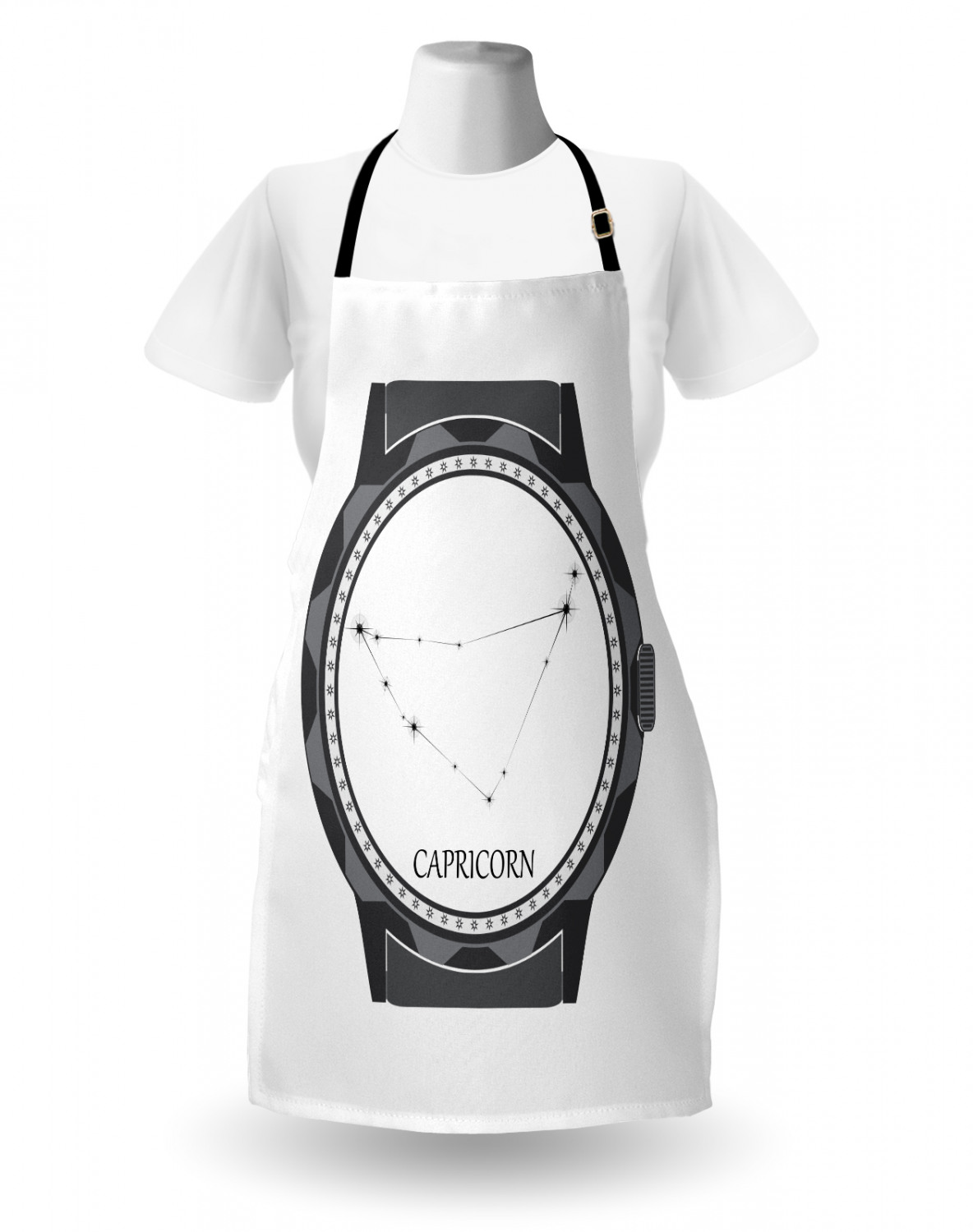 Ambesonne Unisex Long Lasting Apron Bib Adjustable Strap for Gardening Cooking