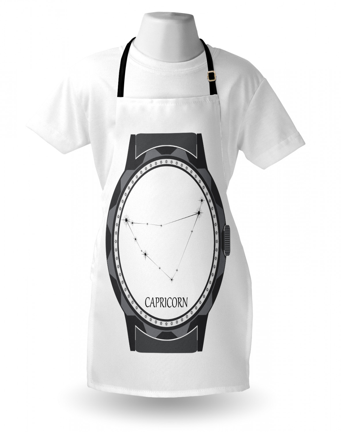 Ambesonne Unisex Long Lasting Apron Bib Adjustable Strap for Gardening Cooking