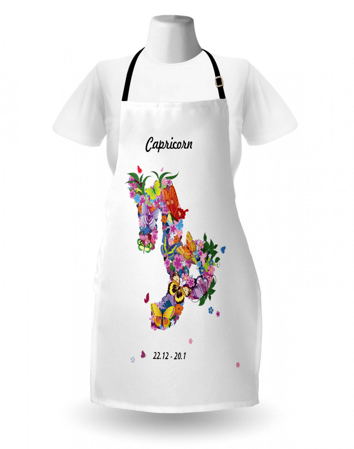 Ambesonne Unisex Long Lasting Apron Bib Adjustable Strap for Gardening Cooking