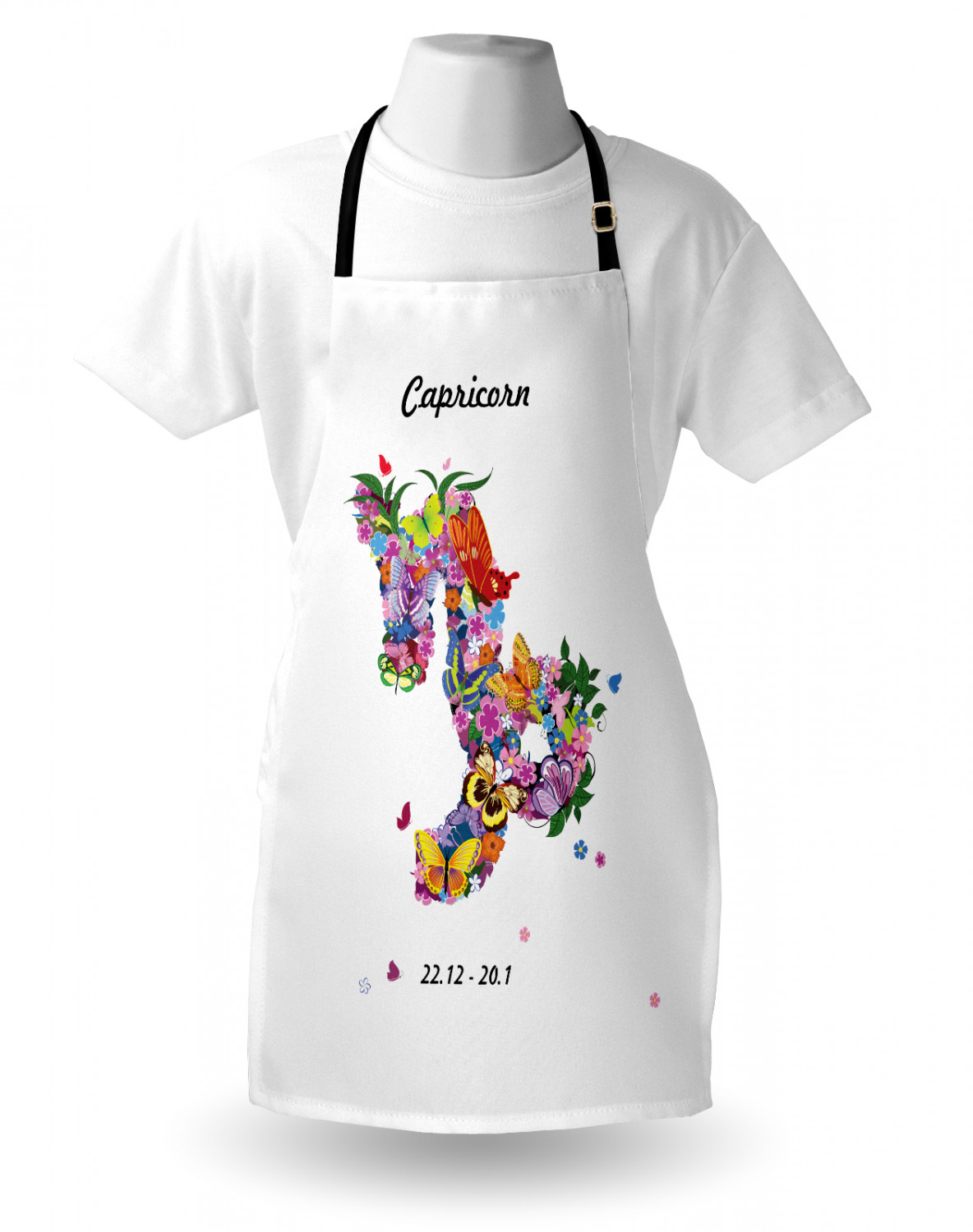 Ambesonne Unisex Long Lasting Apron Bib Adjustable Strap for Gardening Cooking