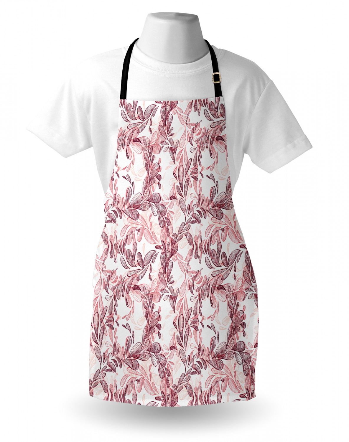 Ambesonne Flower Apron Unisex Kitchen Bib with Adjustable Neck Cooking Baking - Bild 147 von 183