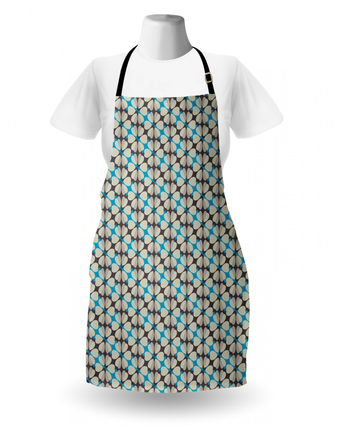 Ambesonne Flower Apron Unisex Kitchen Bib with Adjustable Neck Cooking Baking - Bild 62 von 183
