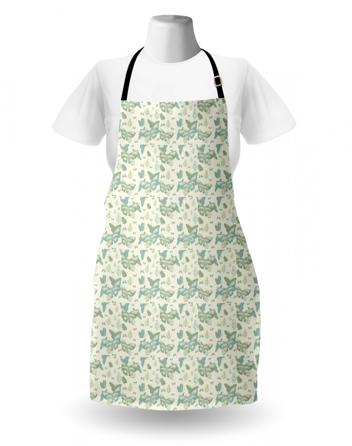 Ambesonne Apron Bib Adjustable Neck for Cooking