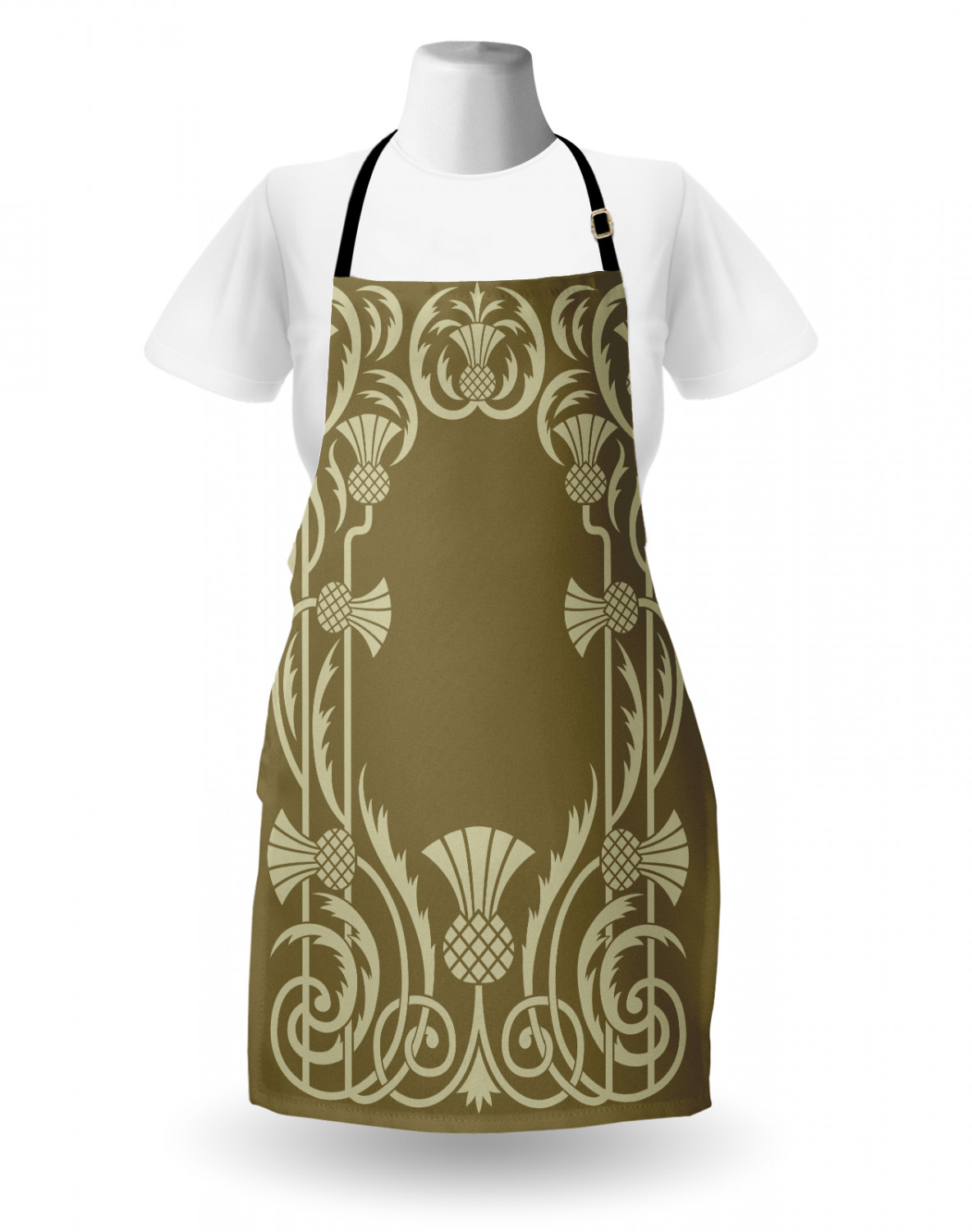 Ambesonne Apron Bib Adjustable Neck for Cooking