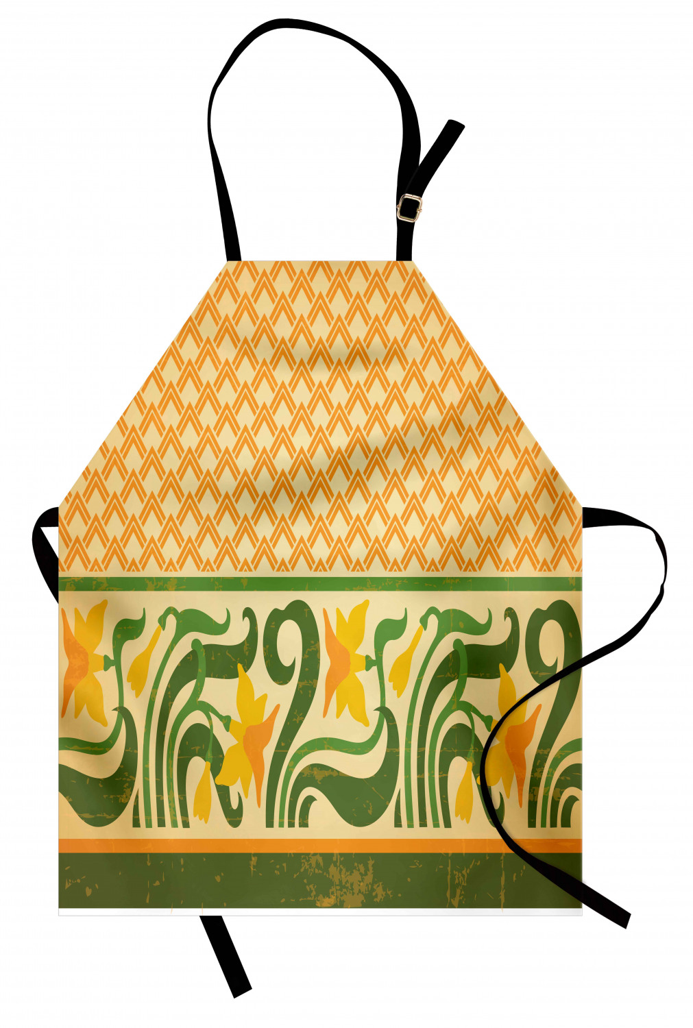 Ambesonne Apron Bib Adjustable Neck for Cooking