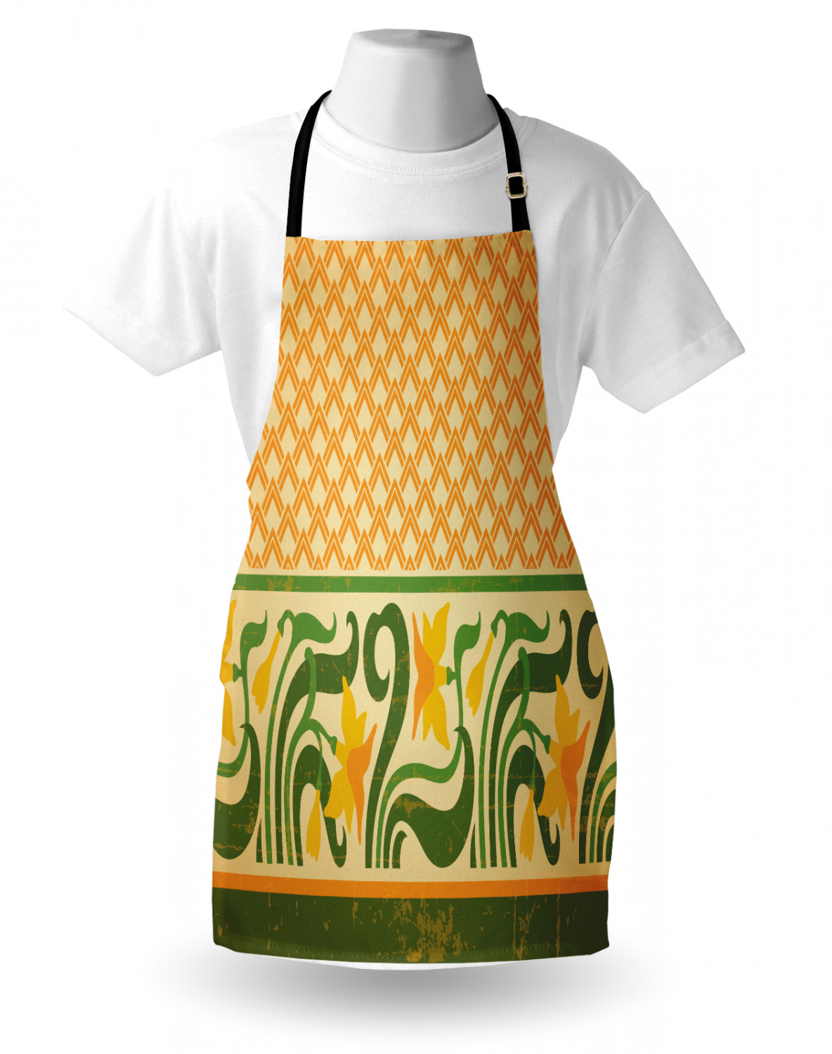 Ambesonne Apron Bib Adjustable Neck for Cooking