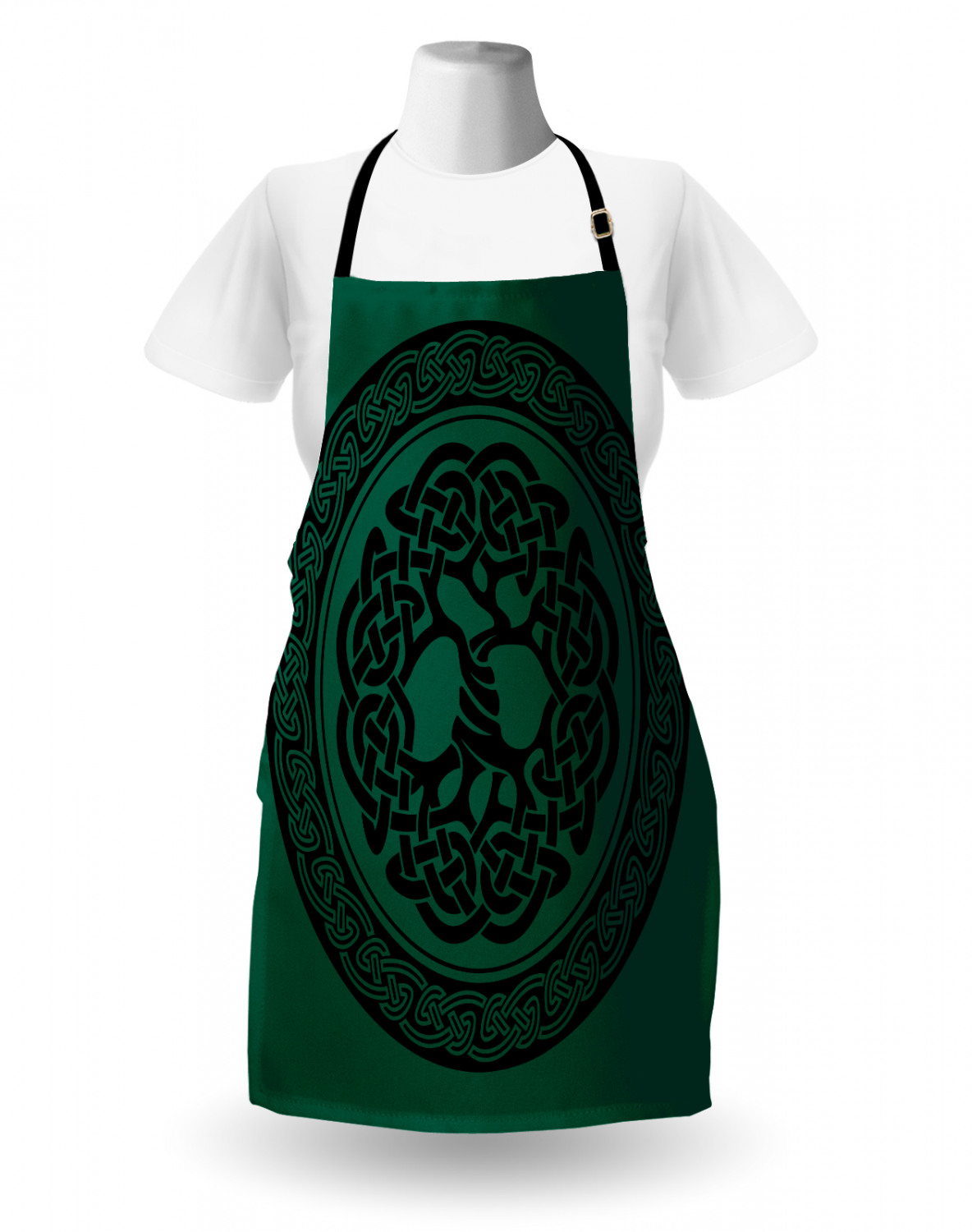 Ambesonne Durable Apron Bib with Adjustable Neck for Cooking Gardening