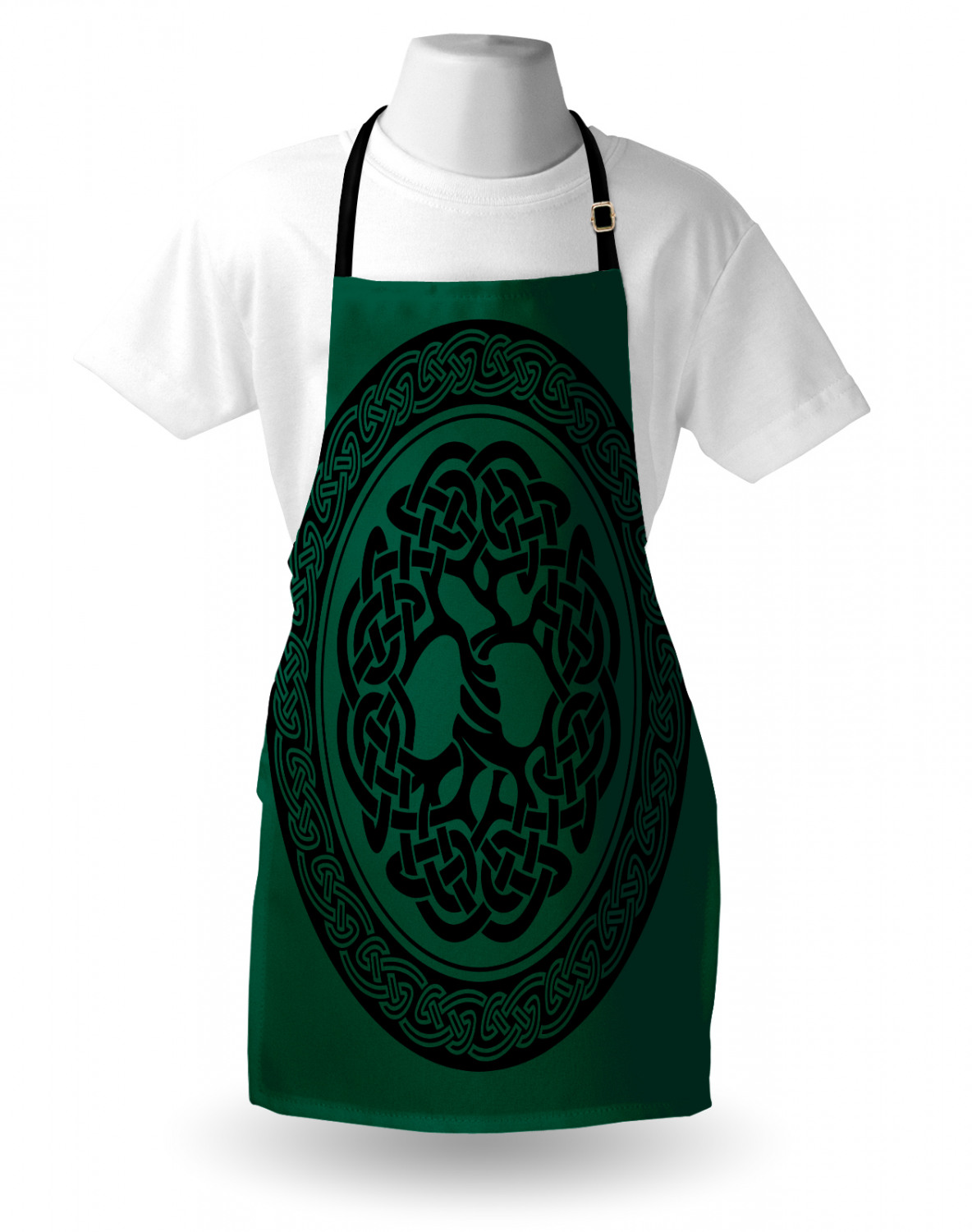 Ambesonne Durable Apron Bib with Adjustable Neck for Cooking Gardening