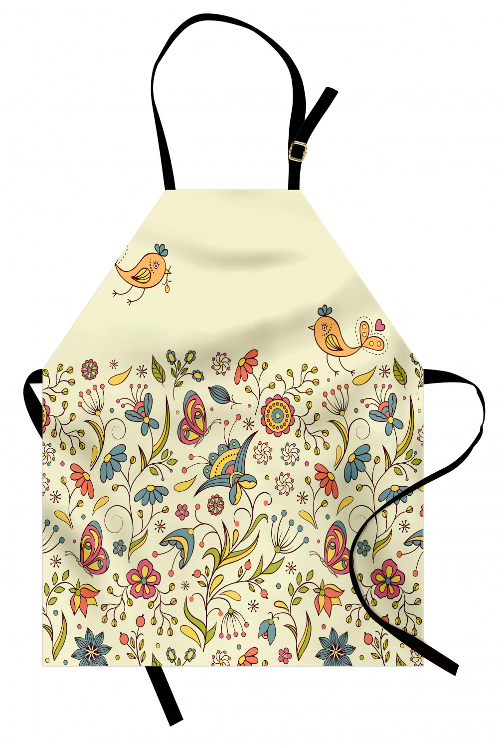 Ambesonne Flower Apron Unisex Kitchen Bib with Adjustable Neck Cooking Baking - Bild 46 von 183
