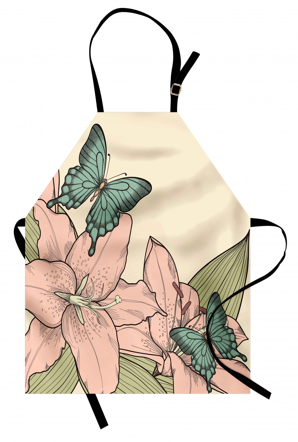 Caterpillar Apron Unisex Kitchen Bib with Adjustable Neck Cooking Baking