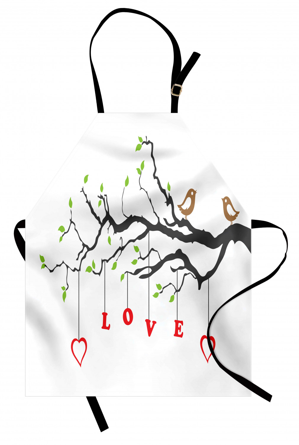 Wedding Apron Unisex Kitchen Bib with Adjustable Neck for Cooking Baking