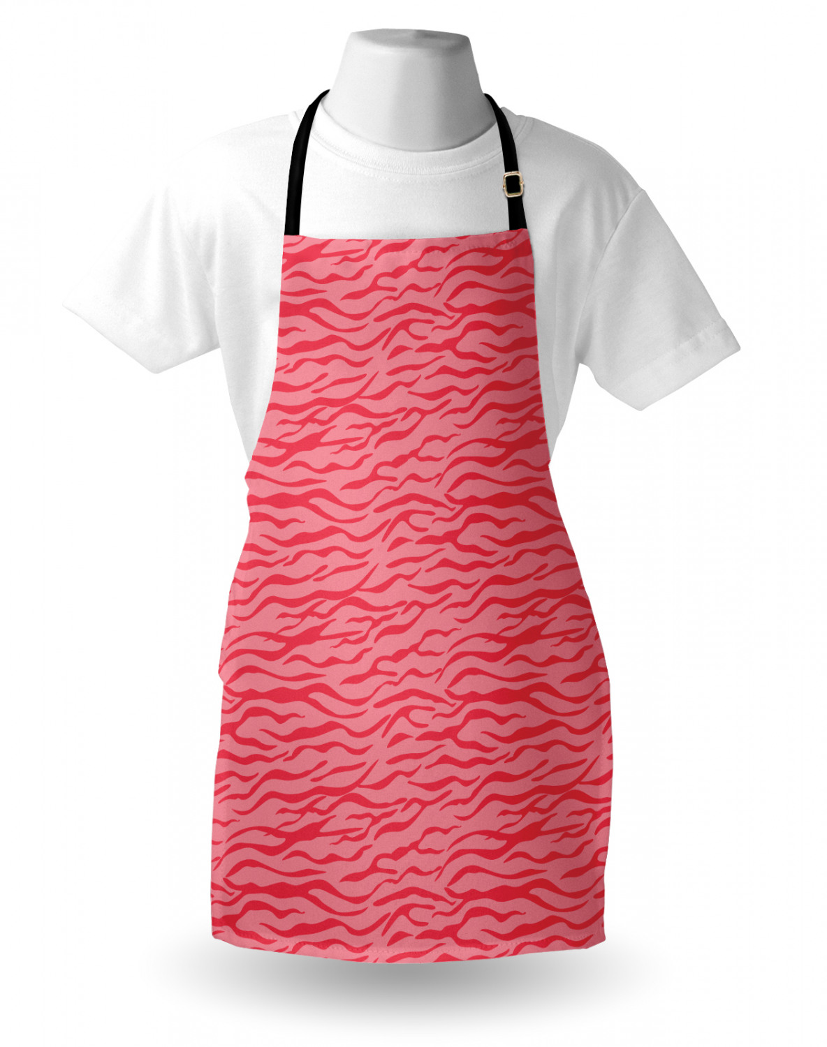 Ambesonne Pink Apron Unisex Kitchen Bib with Adjustable Neck Cooking Baking