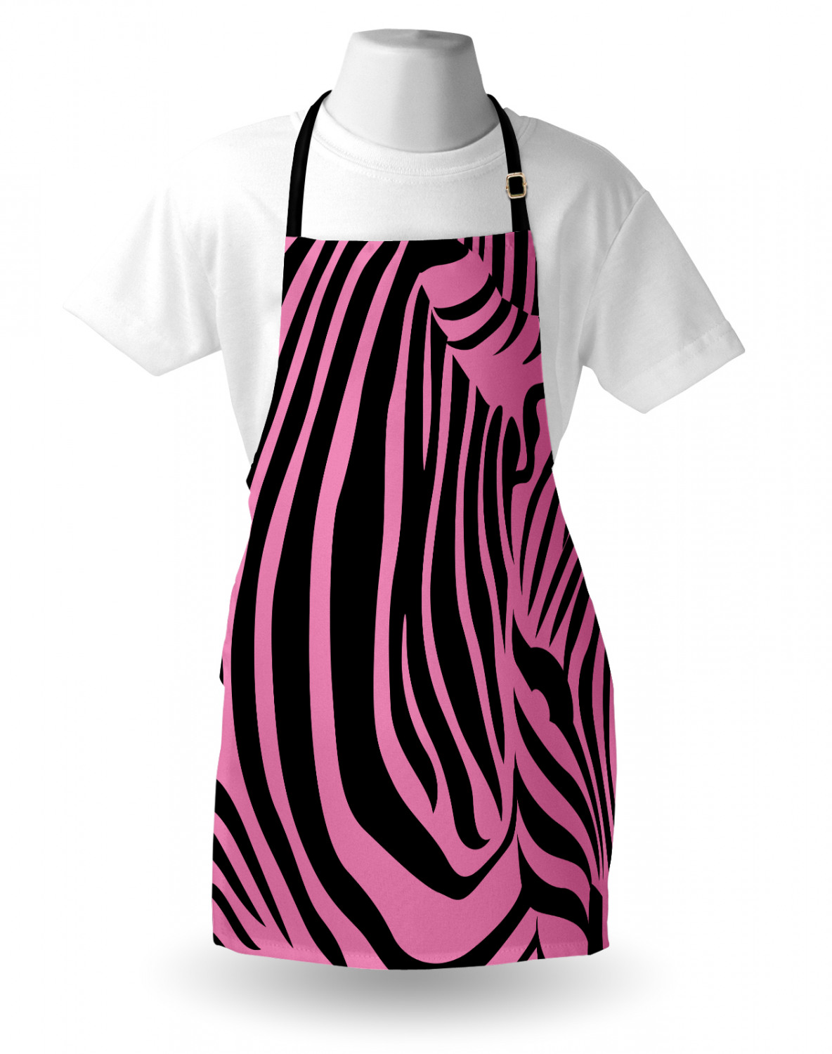 Ambesonne Pink Apron Unisex Kitchen Bib with Adjustable Neck Cooking Baking