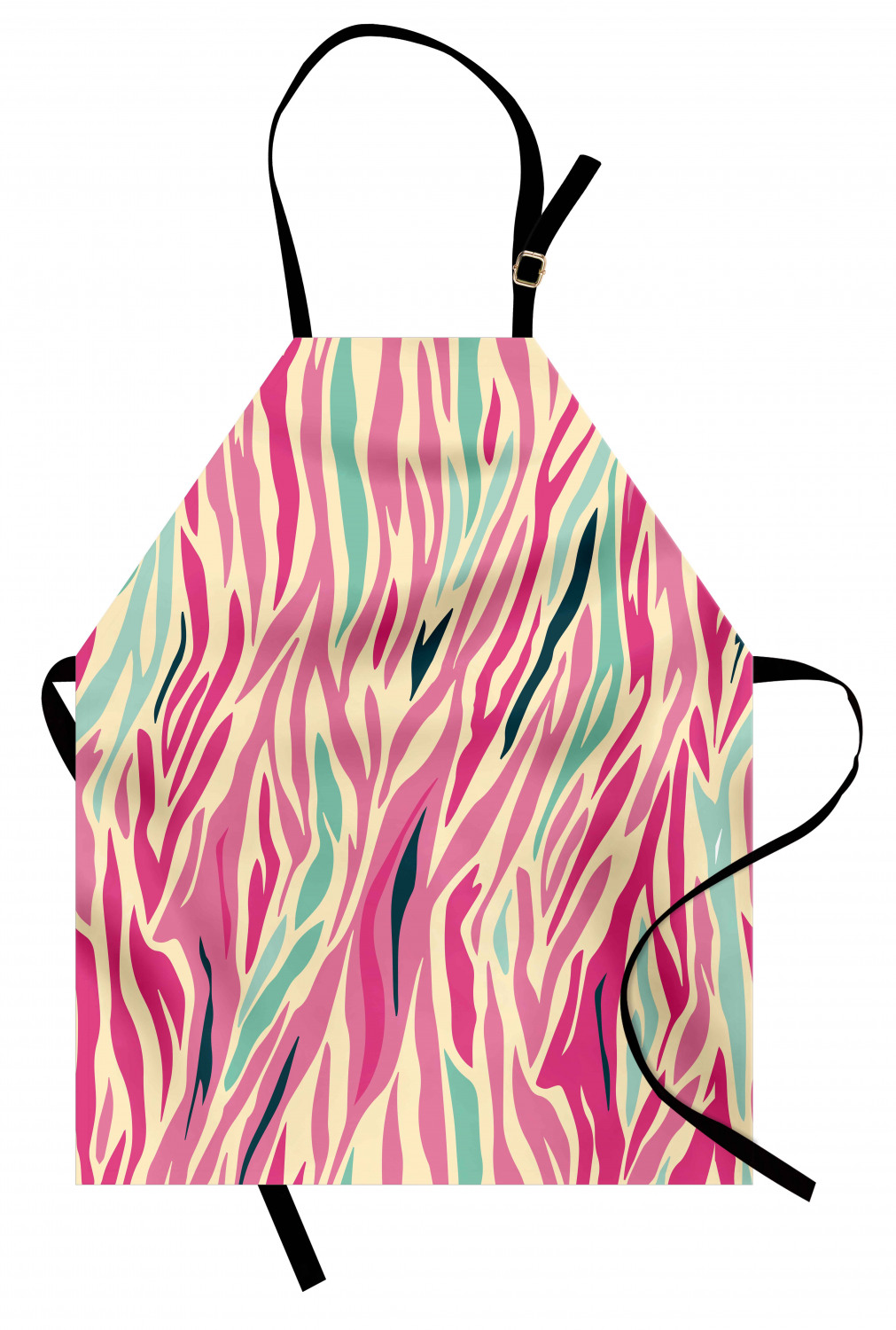 Ambesonne Pink Apron Unisex Kitchen Bib with Adjustable Neck Cooking Baking