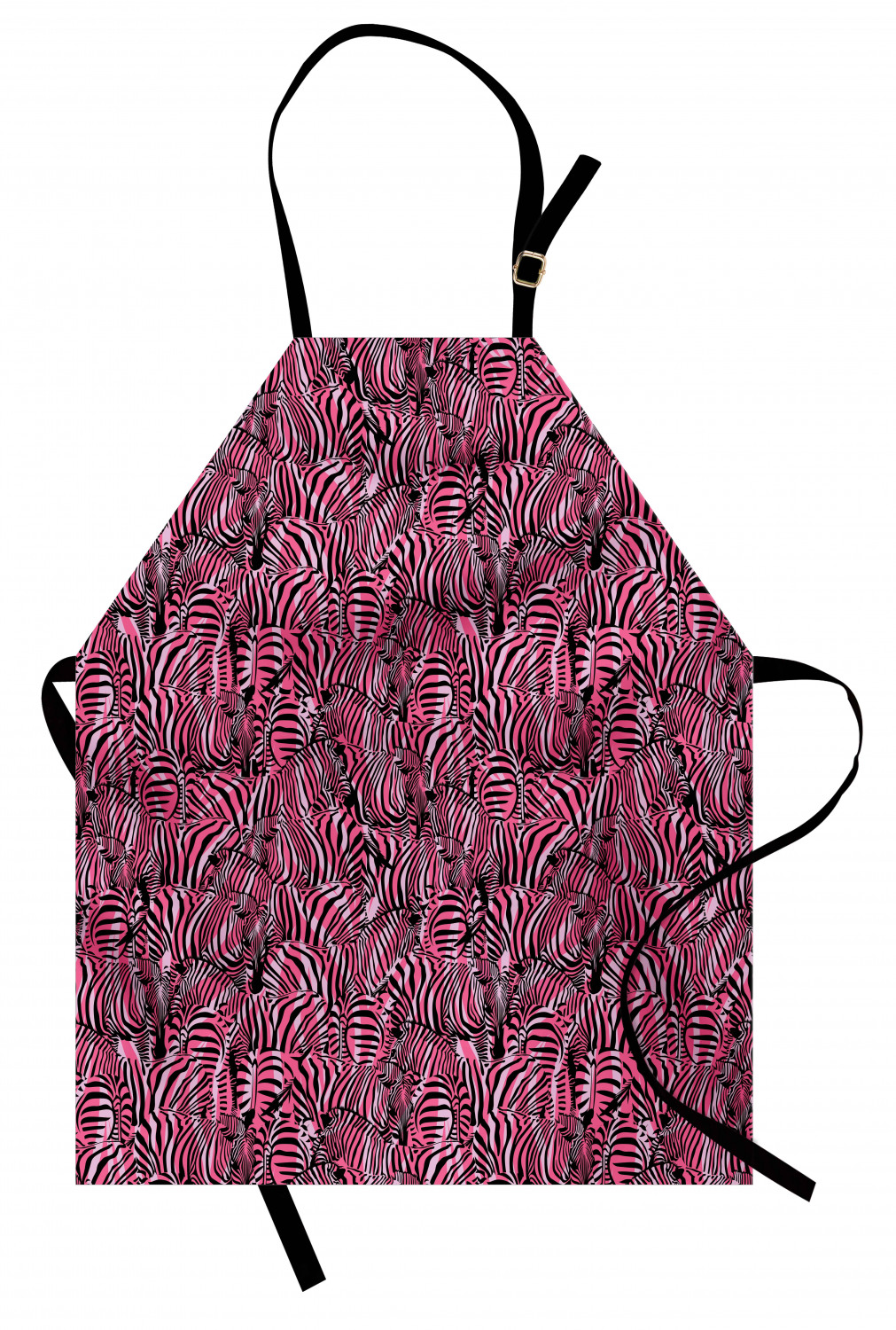 Ambesonne Pink Apron Unisex Kitchen Bib with Adjustable Neck Cooking Baking