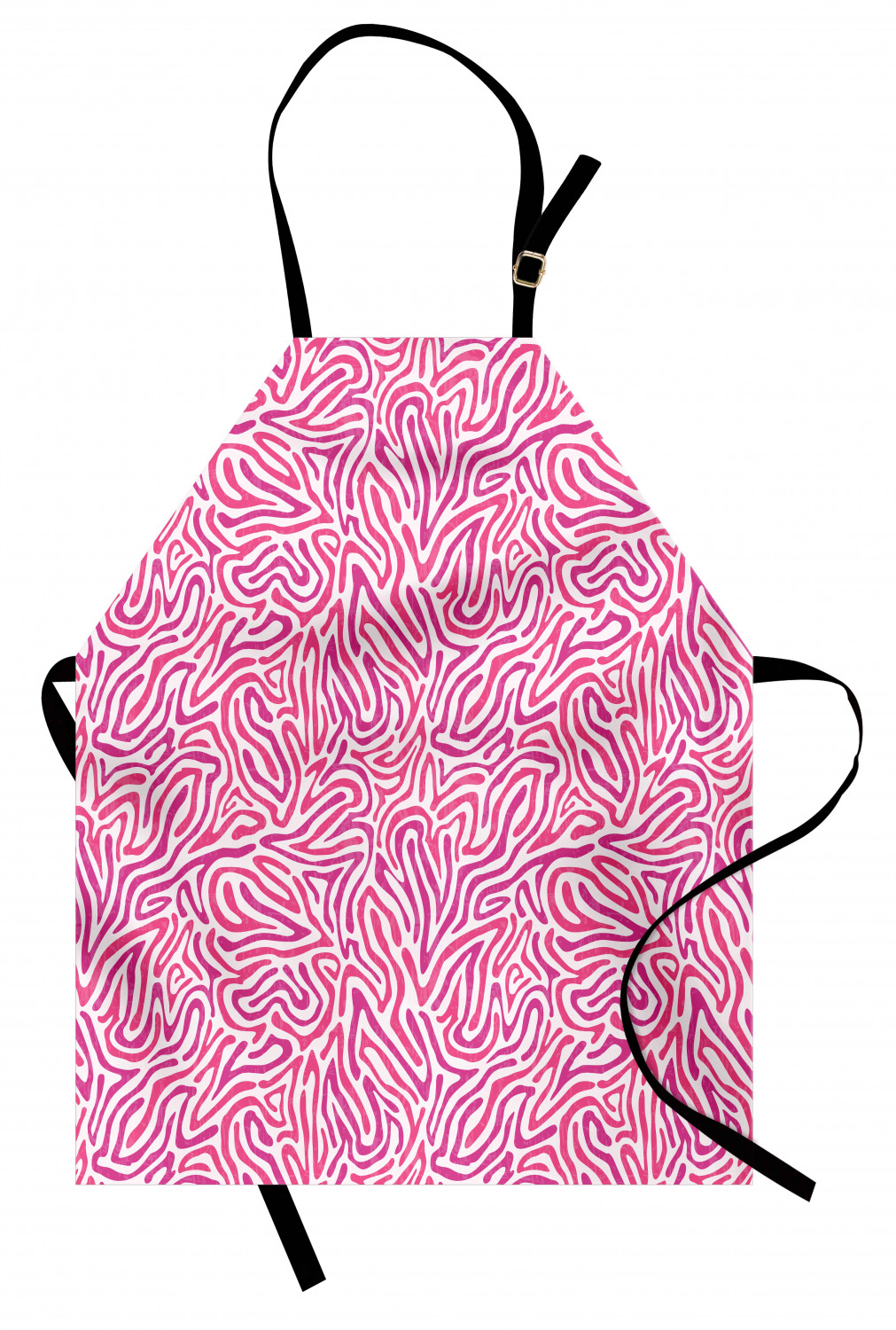 Ambesonne Pink Apron Unisex Kitchen Bib with Adjustable Neck Cooking Baking