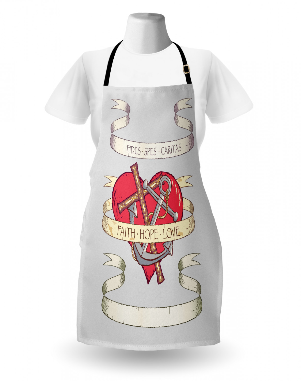 Ambesonne Apron Bib Adjustable Neck for Cooking