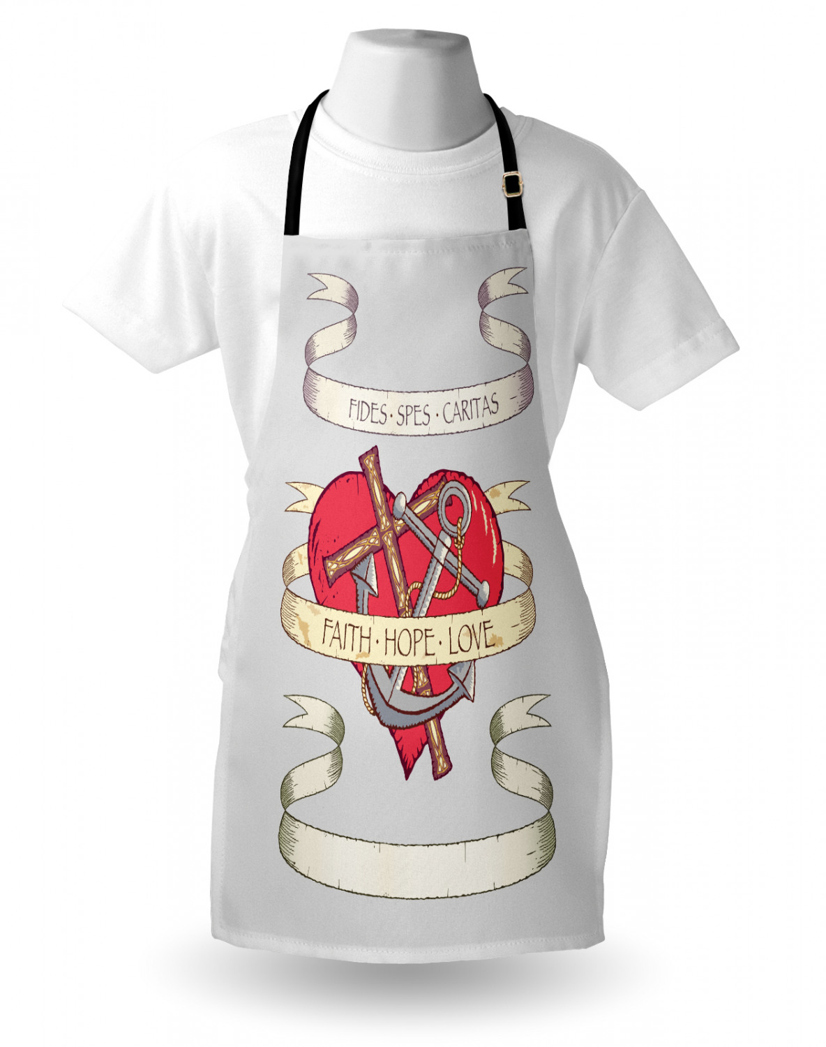 Ambesonne Apron Bib Adjustable Neck for Cooking