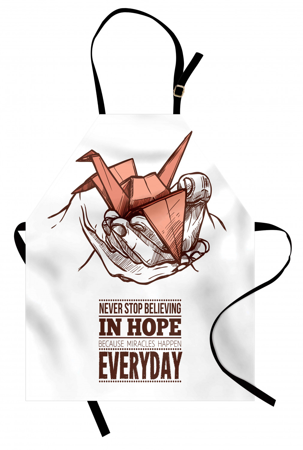 Ambesonne Apron Bib Adjustable Neck for Cooking