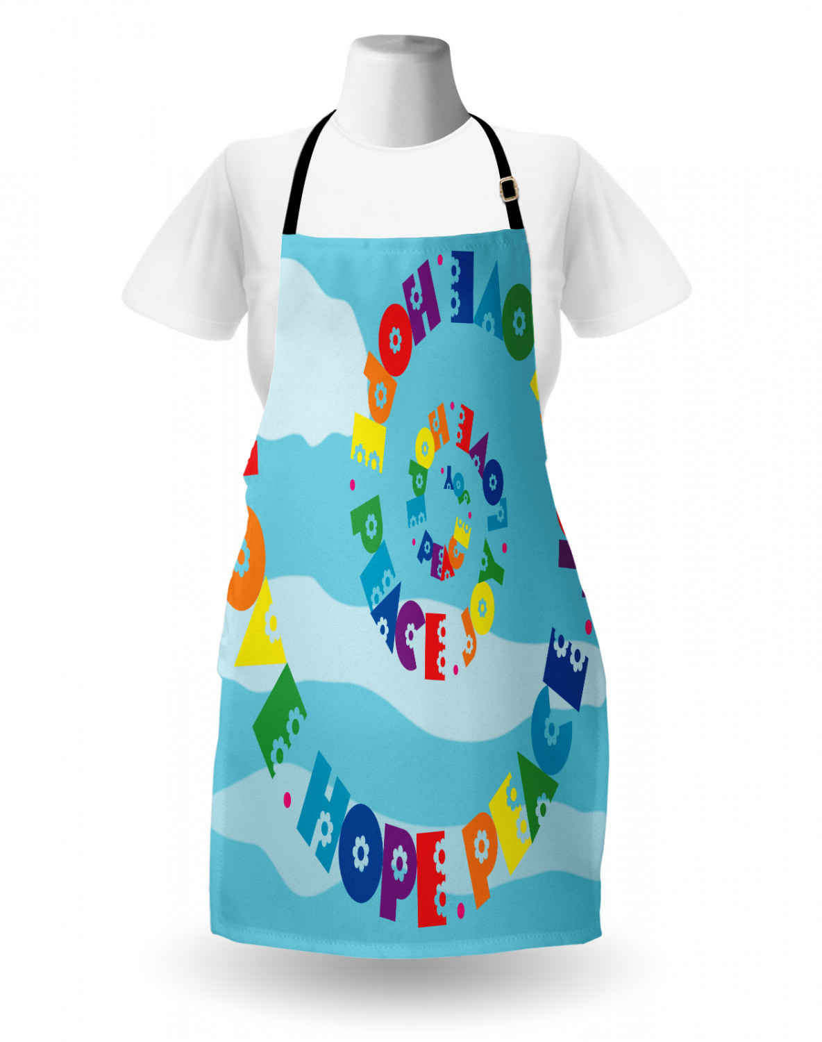 Ambesonne Apron Bib Adjustable Neck for Cooking