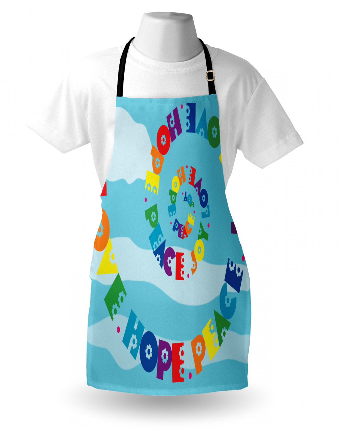 Ambesonne Apron Bib Adjustable Neck for Cooking