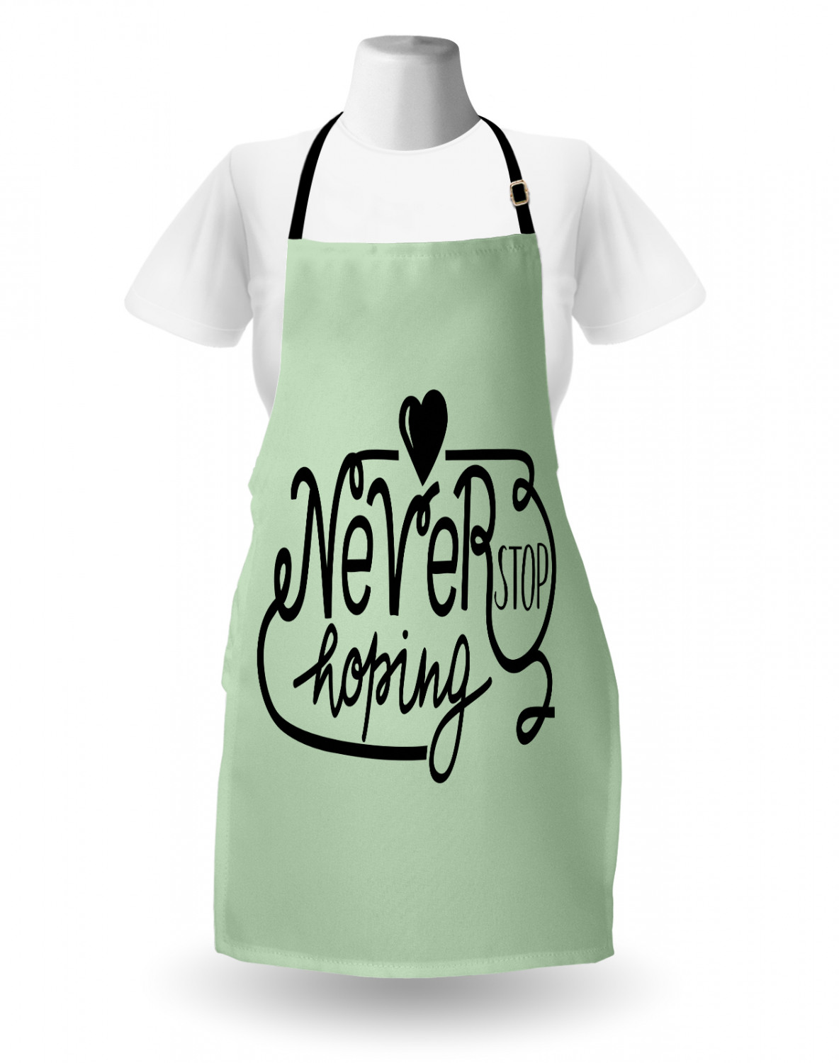 Ambesonne Apron Bib Adjustable Neck for Cooking