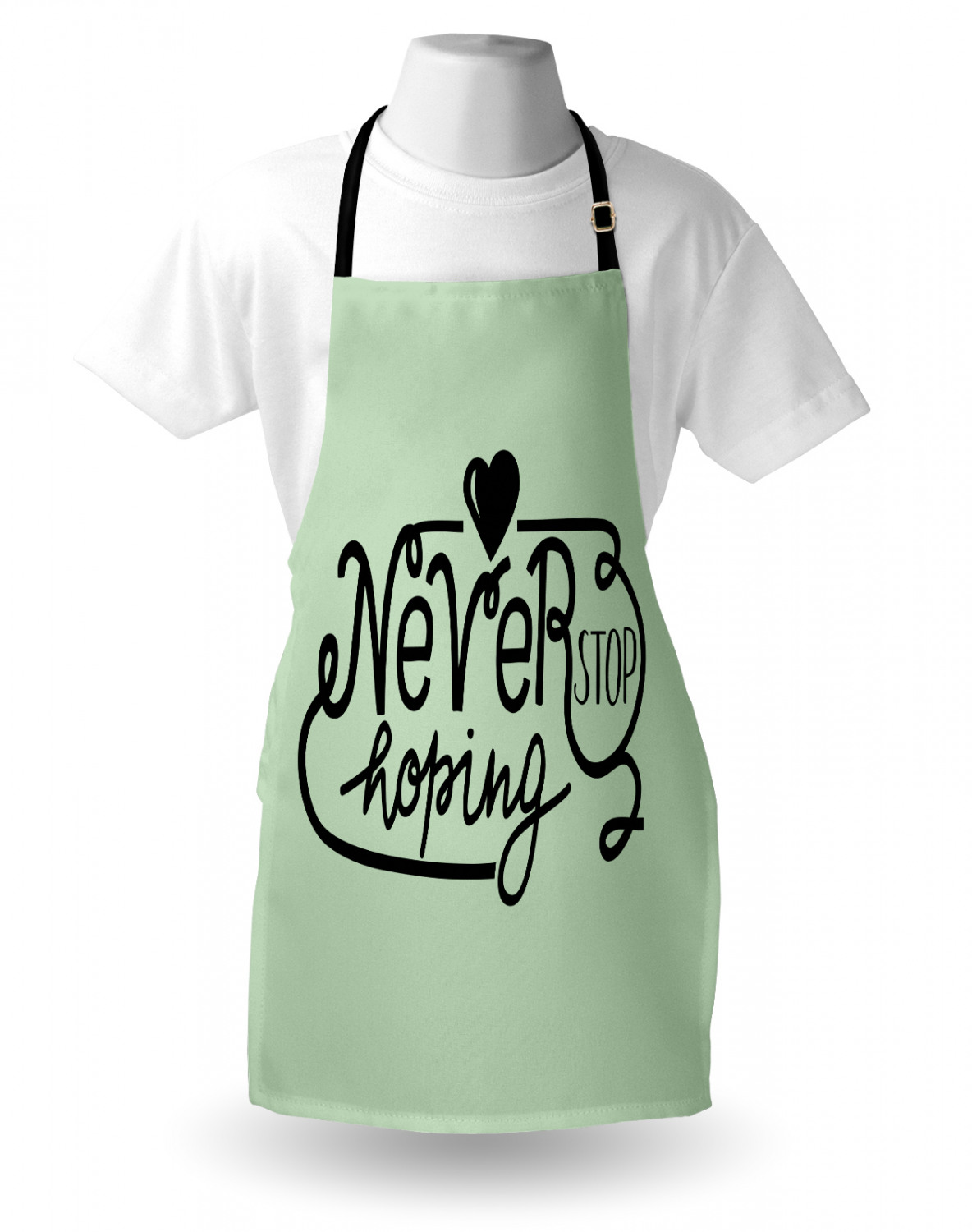 Ambesonne Apron Bib Adjustable Neck for Cooking