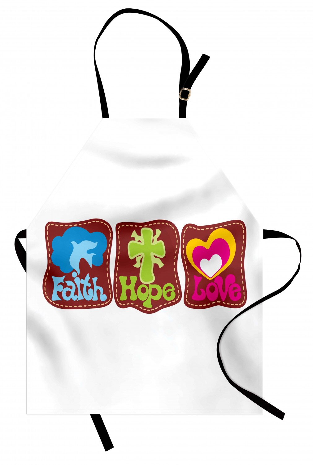 Ambesonne Apron Bib Adjustable Neck for Cooking