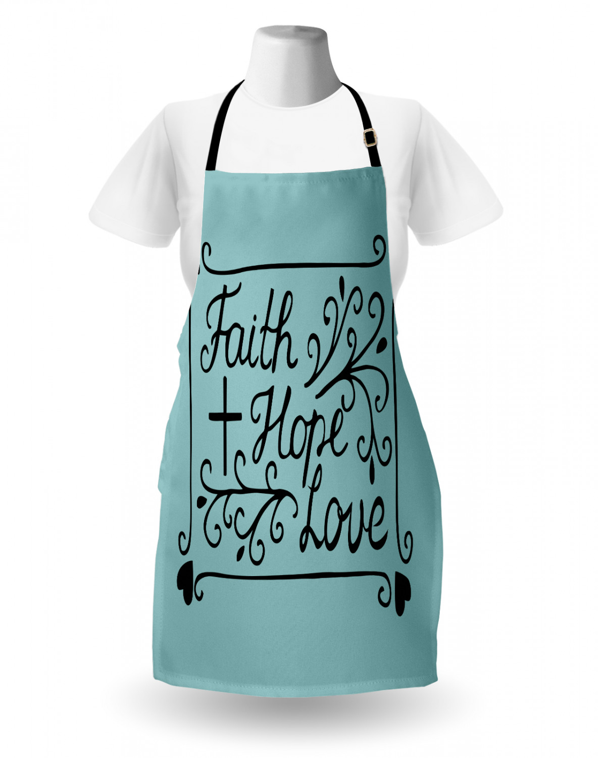 Ambesonne Apron Bib Adjustable Neck for Cooking