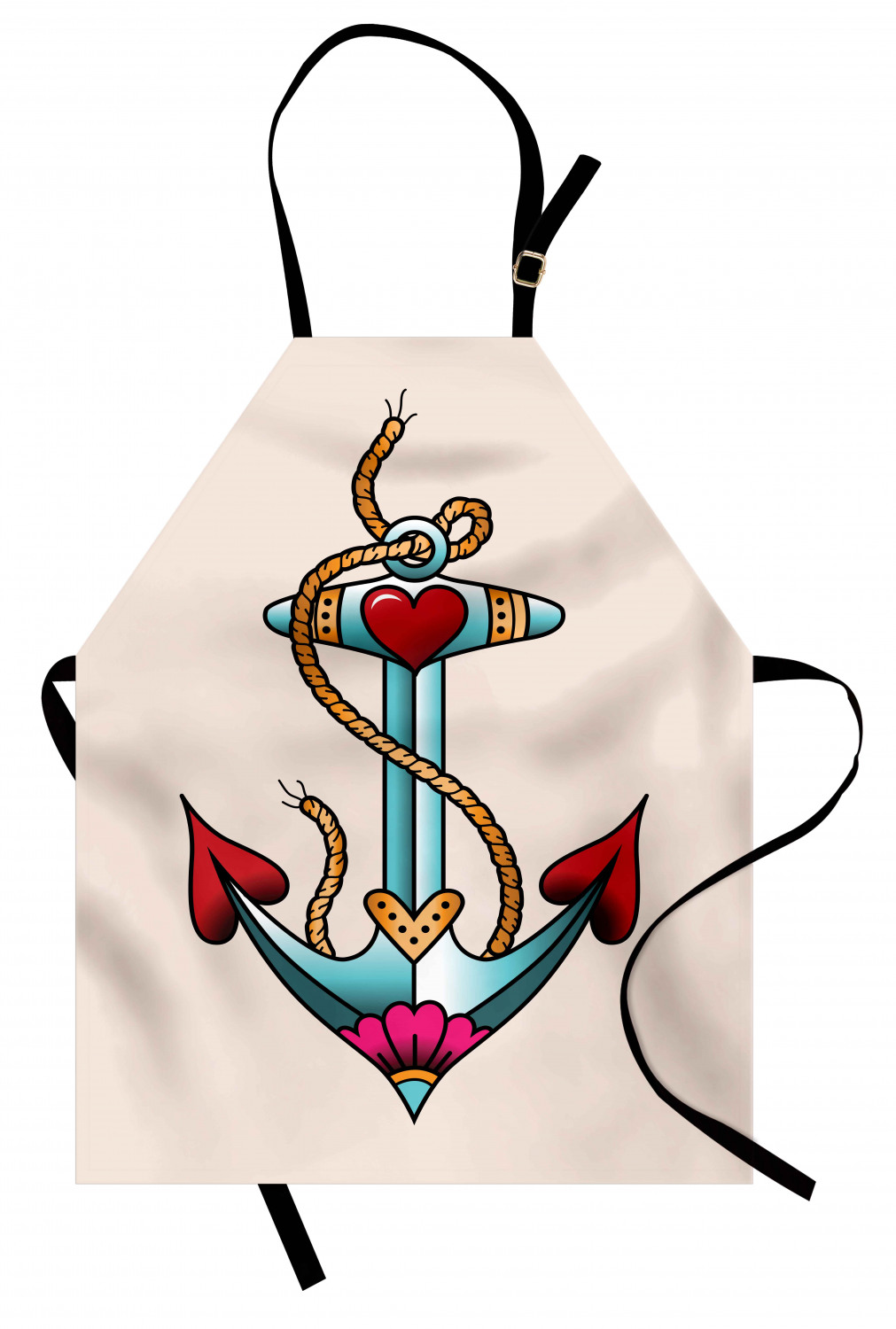 Nautical Whale Apron Unisex Kitchen Bib with Adjustable Neck Cooking