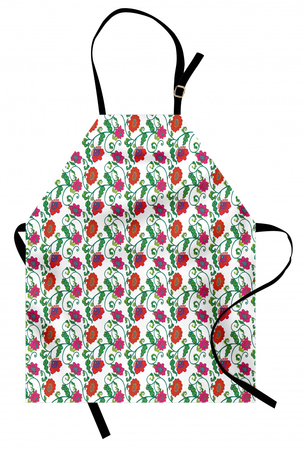 Ambesonne Flower Apron Unisex Kitchen Bib with Adjustable Neck Cooking Baking - Bild 139 von 183