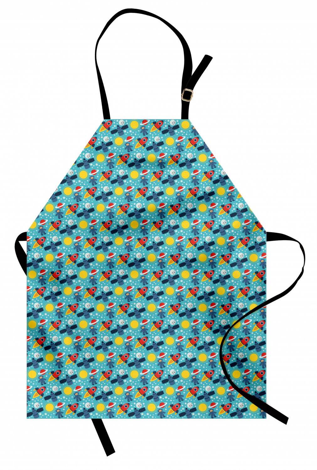 Ambesonne Cartoon Nursery Kids Apron Boys Girls Apron Bib Cooking & Painting