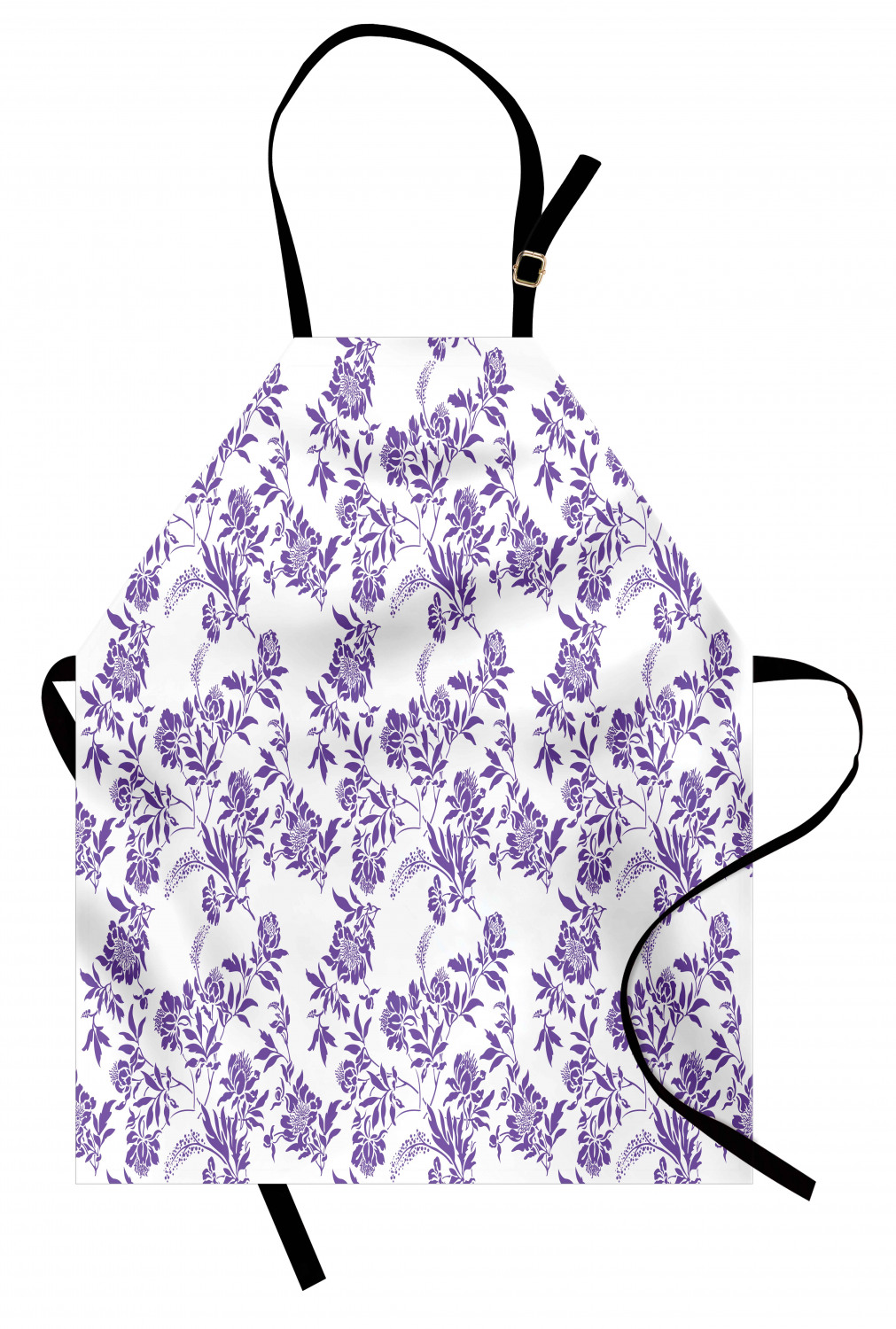 Ambesonne Flower Apron Unisex Kitchen Bib with Adjustable Neck Cooking Baking - Bild 157 von 183