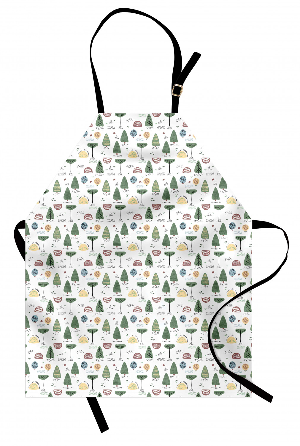 Ambesonne Long Lasting Apron with Adjustable Neck for Gardening and Cooking