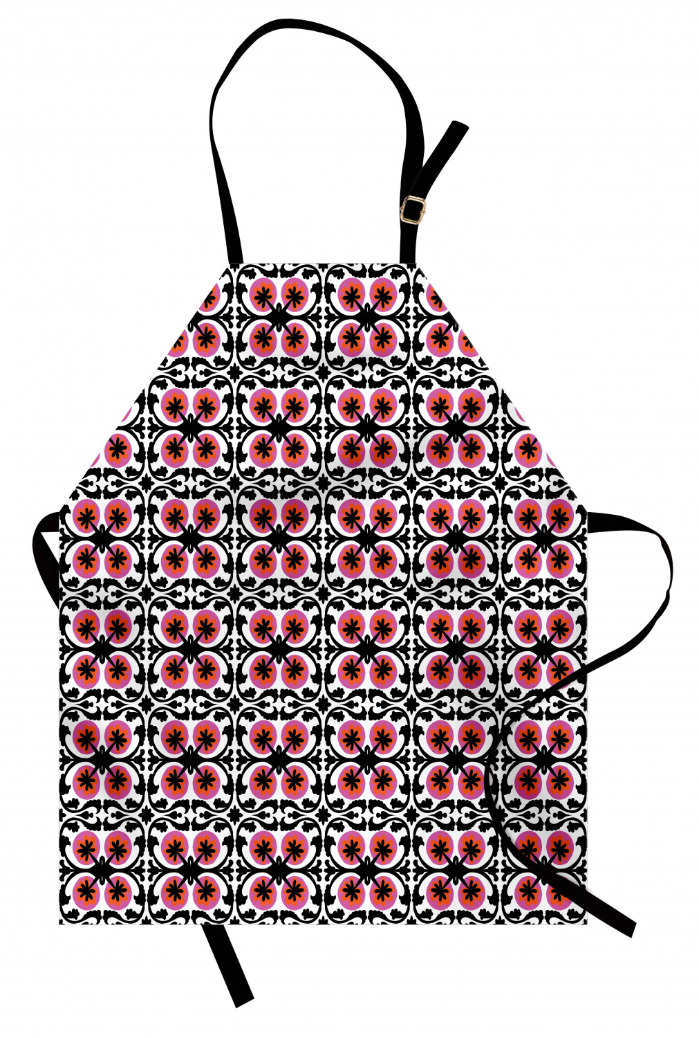 Ambesonne Long Lasting Apron with Adjustable Neck for Gardening and Cooking