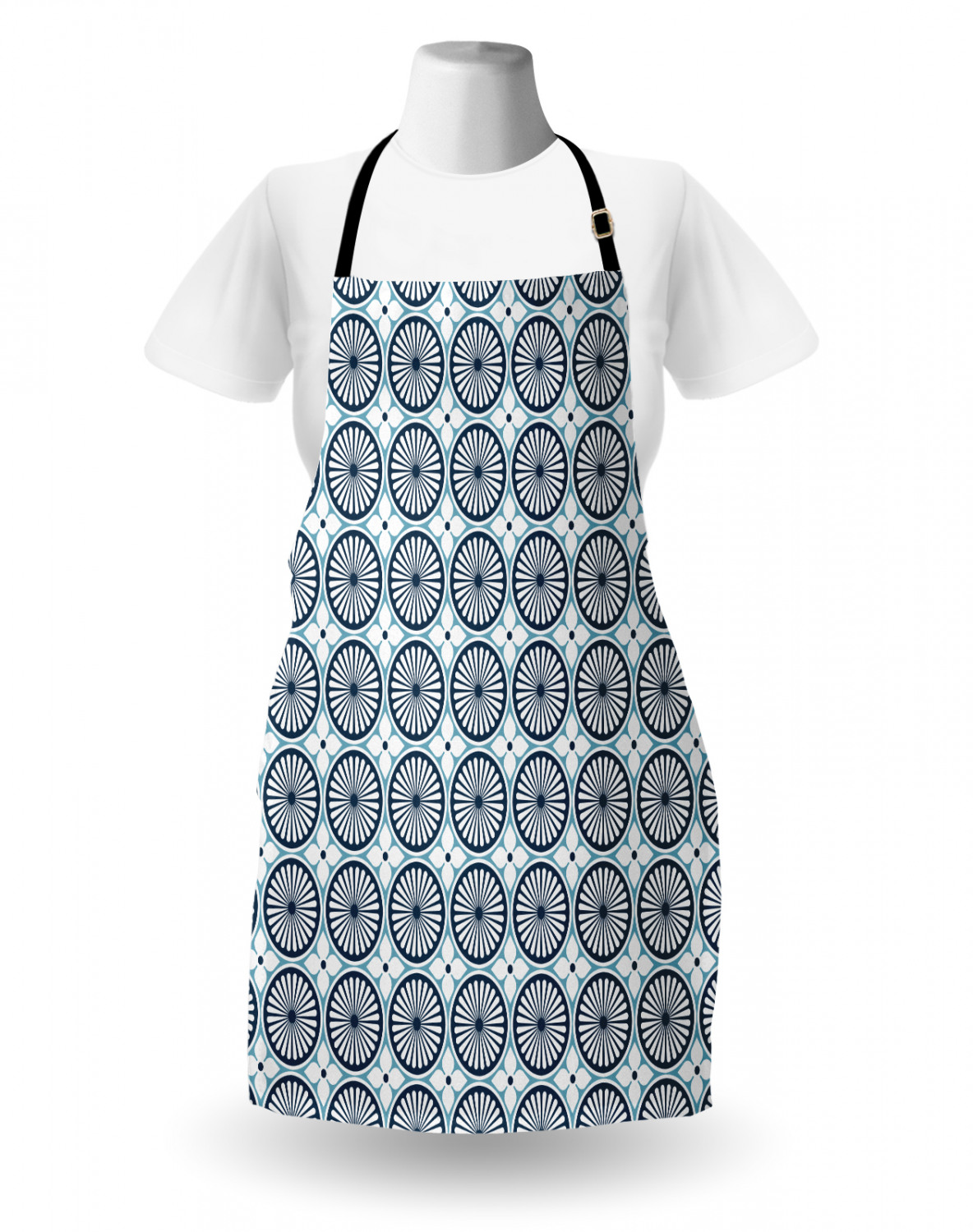 Ambesonne Long Lasting Apron with Adjustable Neck for Gardening and Cooking