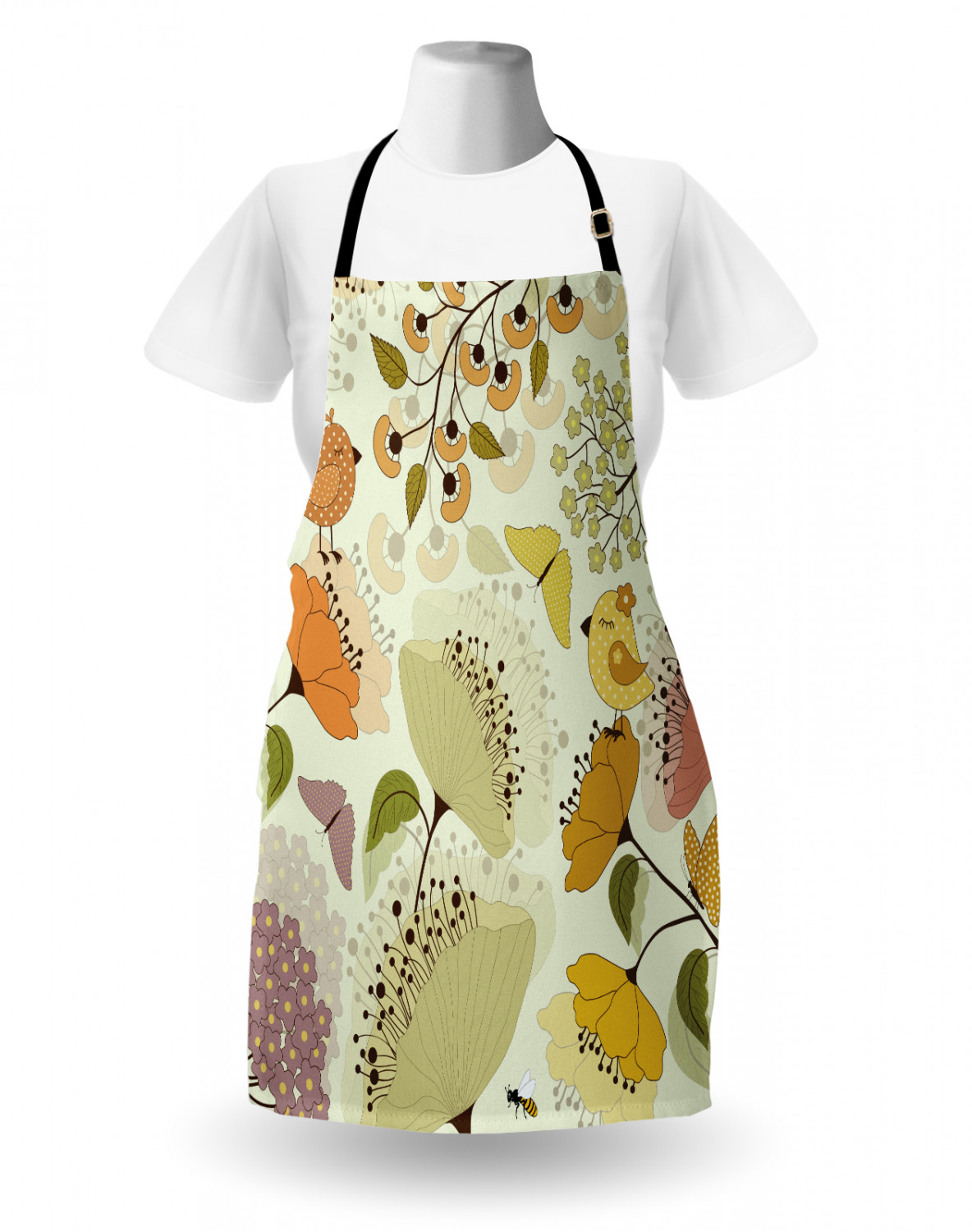 Caterpillar Apron Unisex Kitchen Bib with Adjustable Neck Cooking Baking