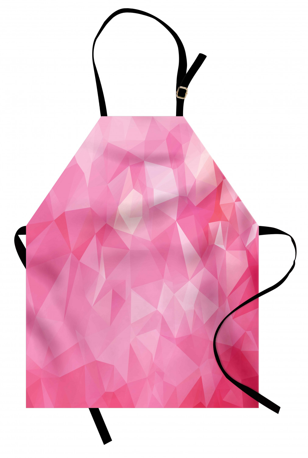 Ambesonne Pink Apron Unisex Kitchen Bib with Adjustable Neck Cooking Baking