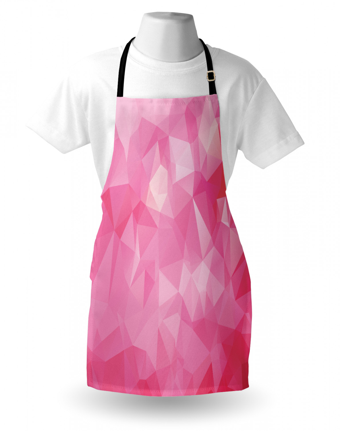 Ambesonne Pink Apron Unisex Kitchen Bib with Adjustable Neck Cooking Baking