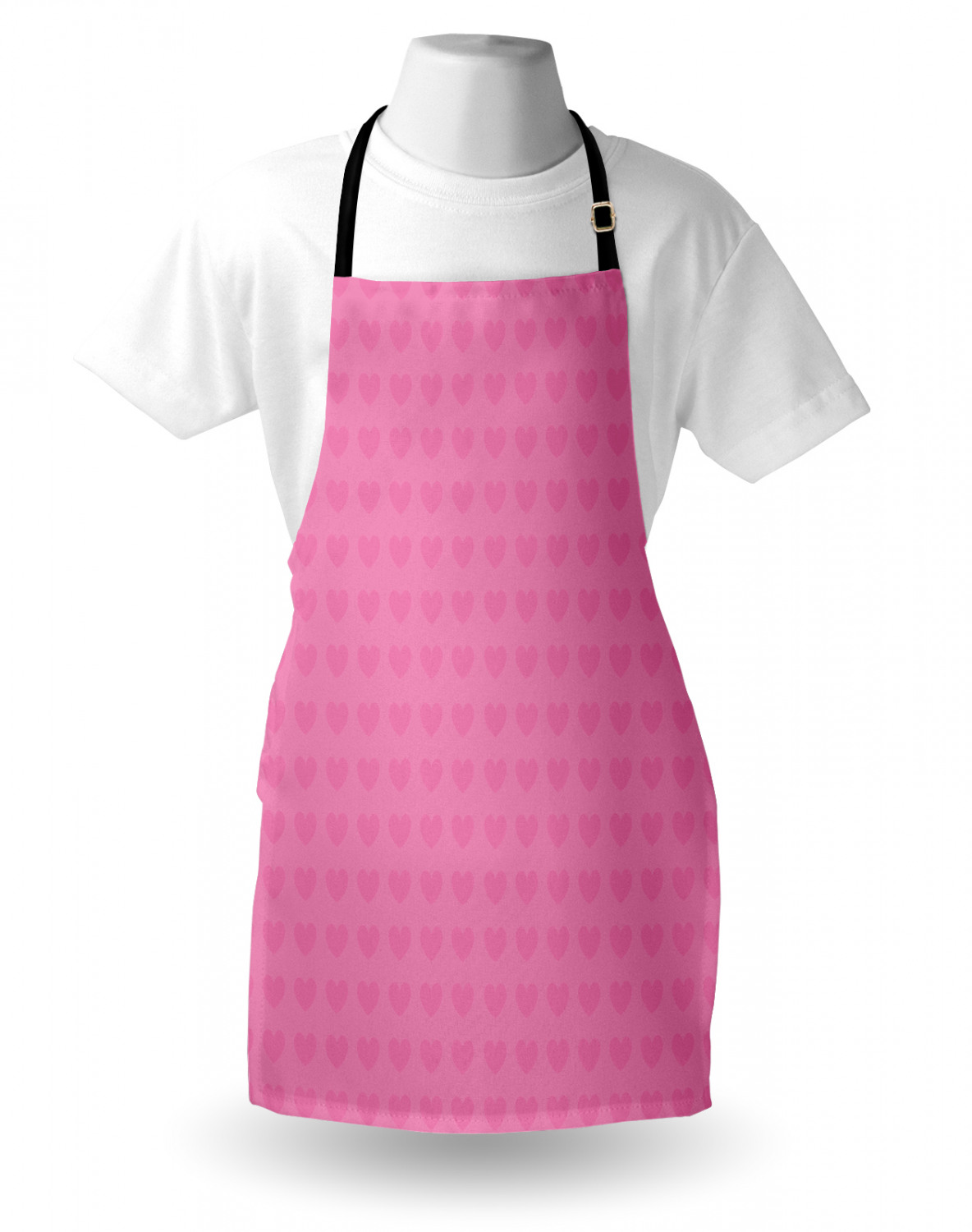 Ambesonne Pink Apron Unisex Kitchen Bib with Adjustable Neck Cooking Baking