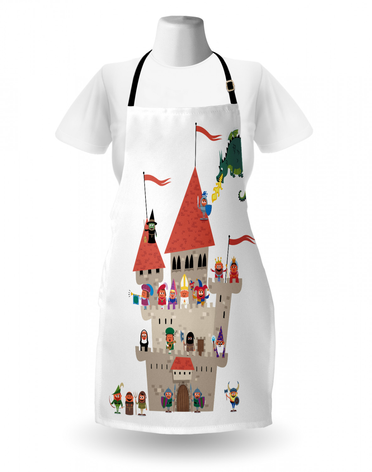 Alice in Wonderland Apron Unisex Kitchen Bib with Adjustable Neck ...