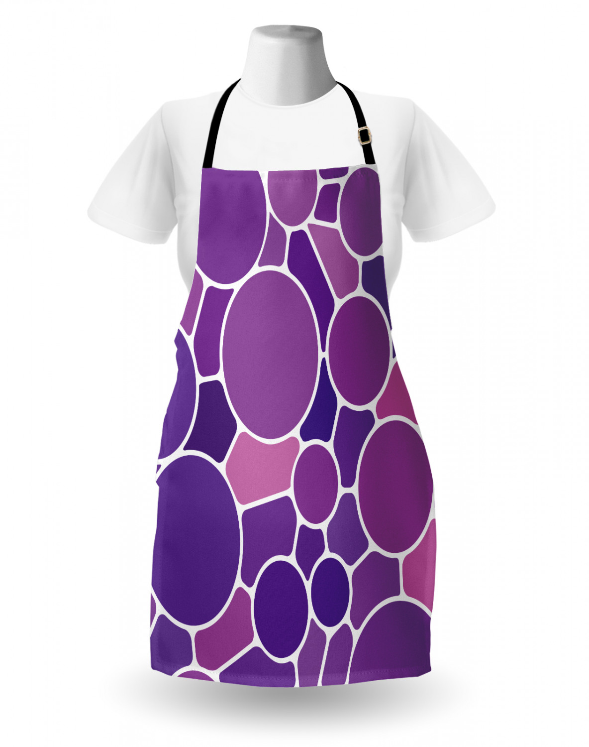 Ambesonne Pink Apron Unisex Kitchen Bib with Adjustable Neck Cooking Baking